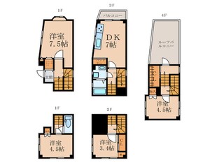 松本邸の物件間取画像